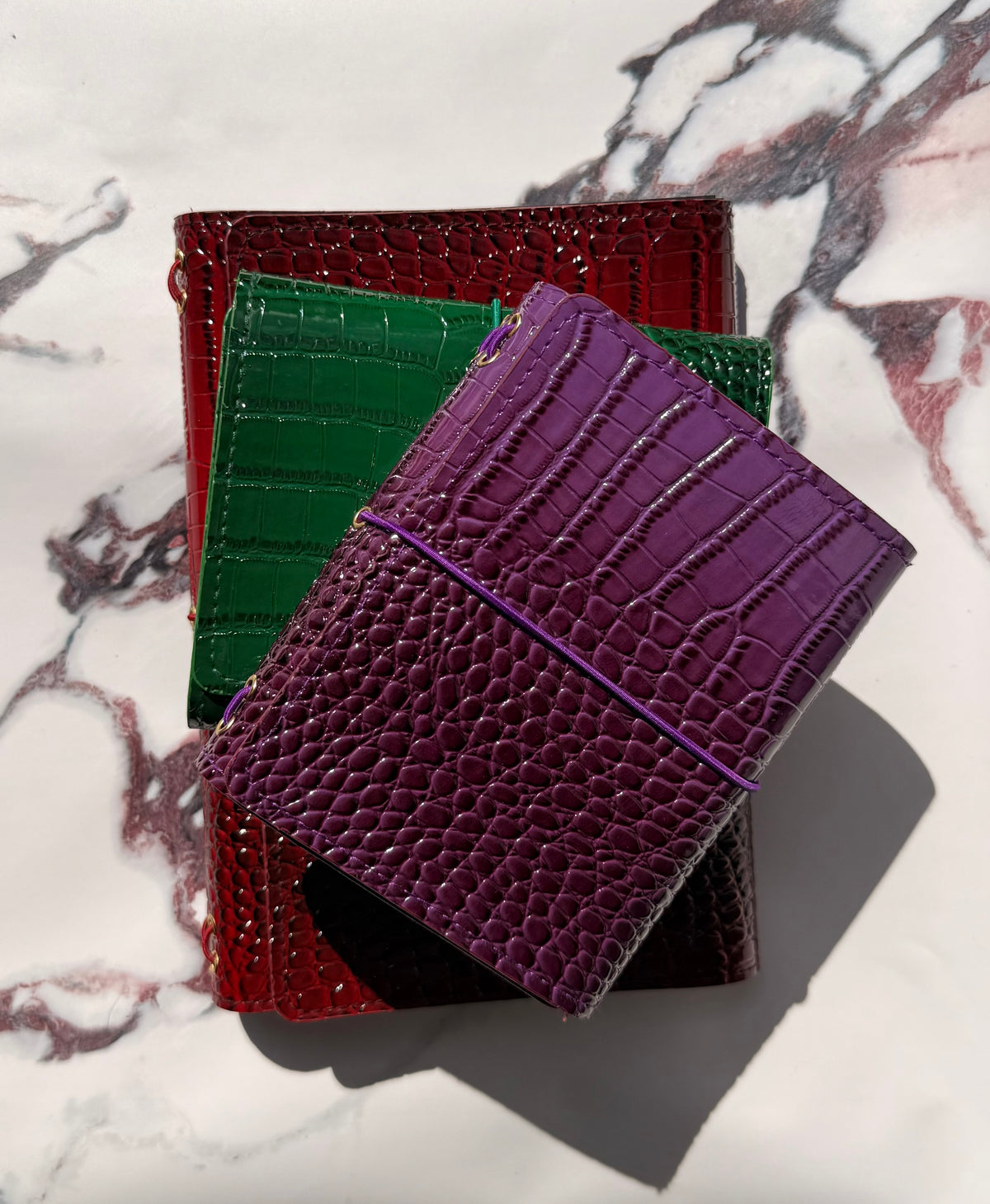 Mulberry Purple Croc Journal