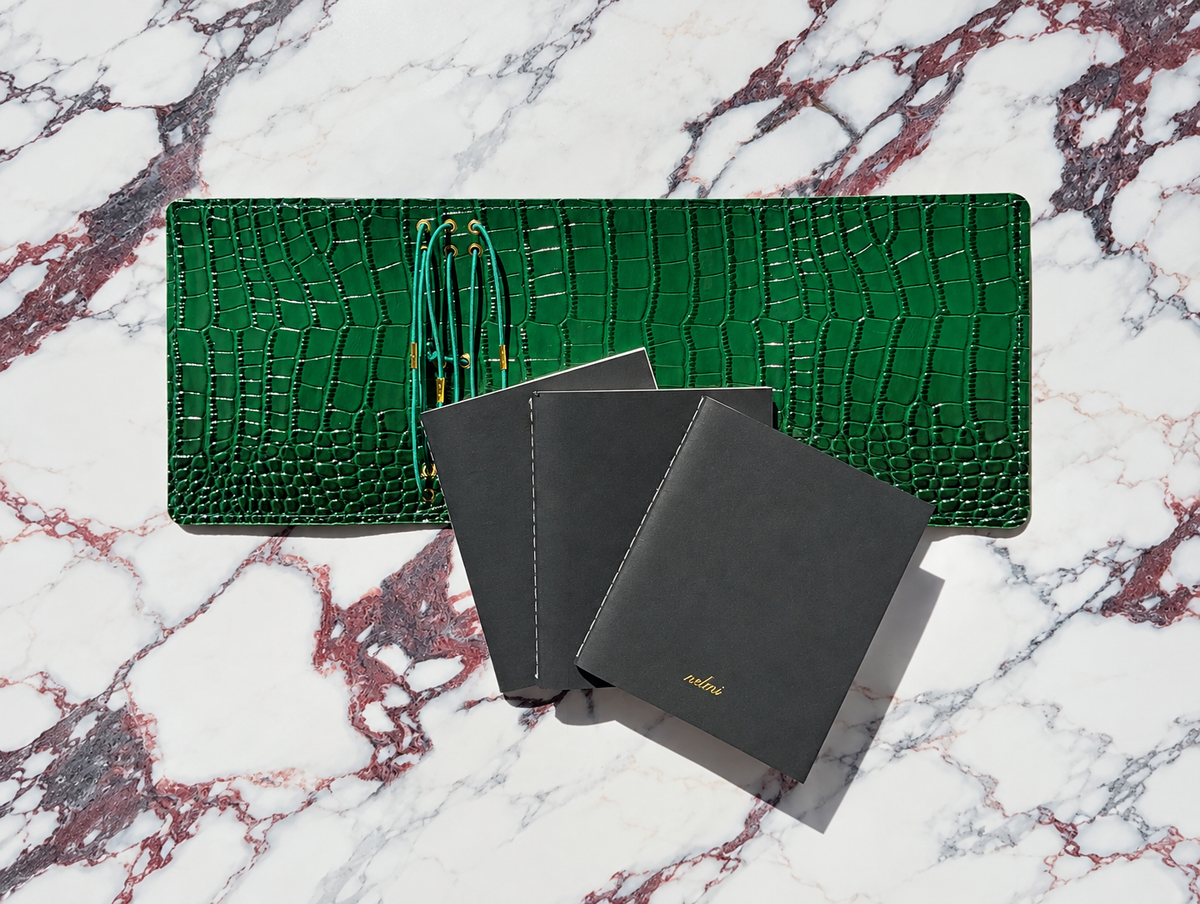Emerald Green Croc Journal