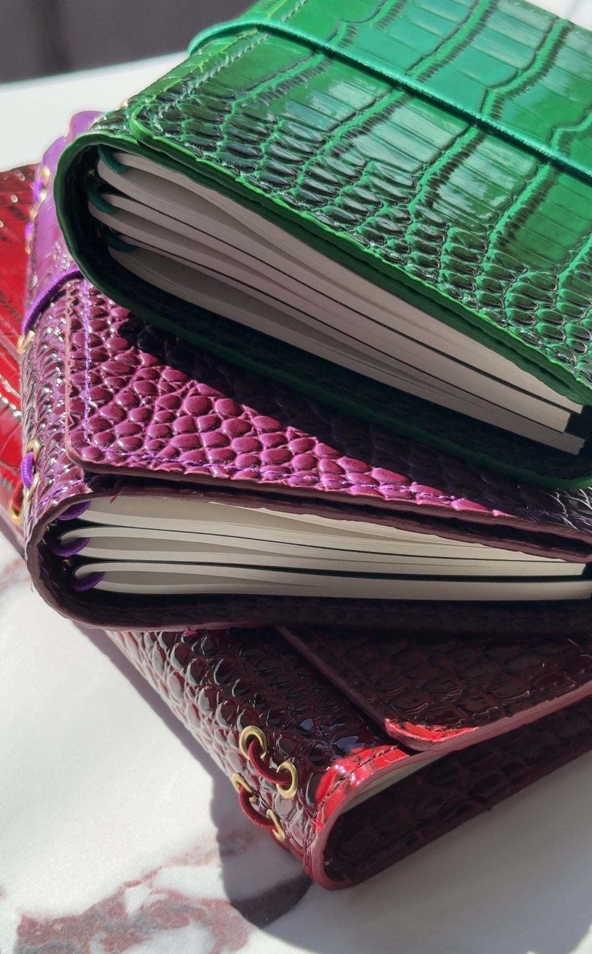 Emerald Green Croc Journal
