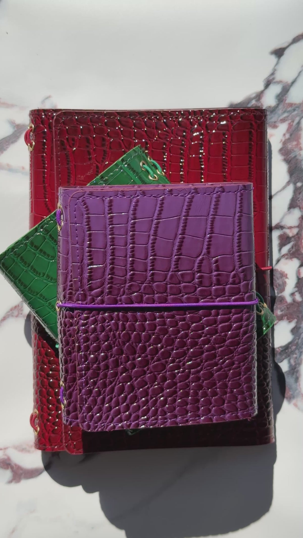 Mulberry Purple Croc Journal